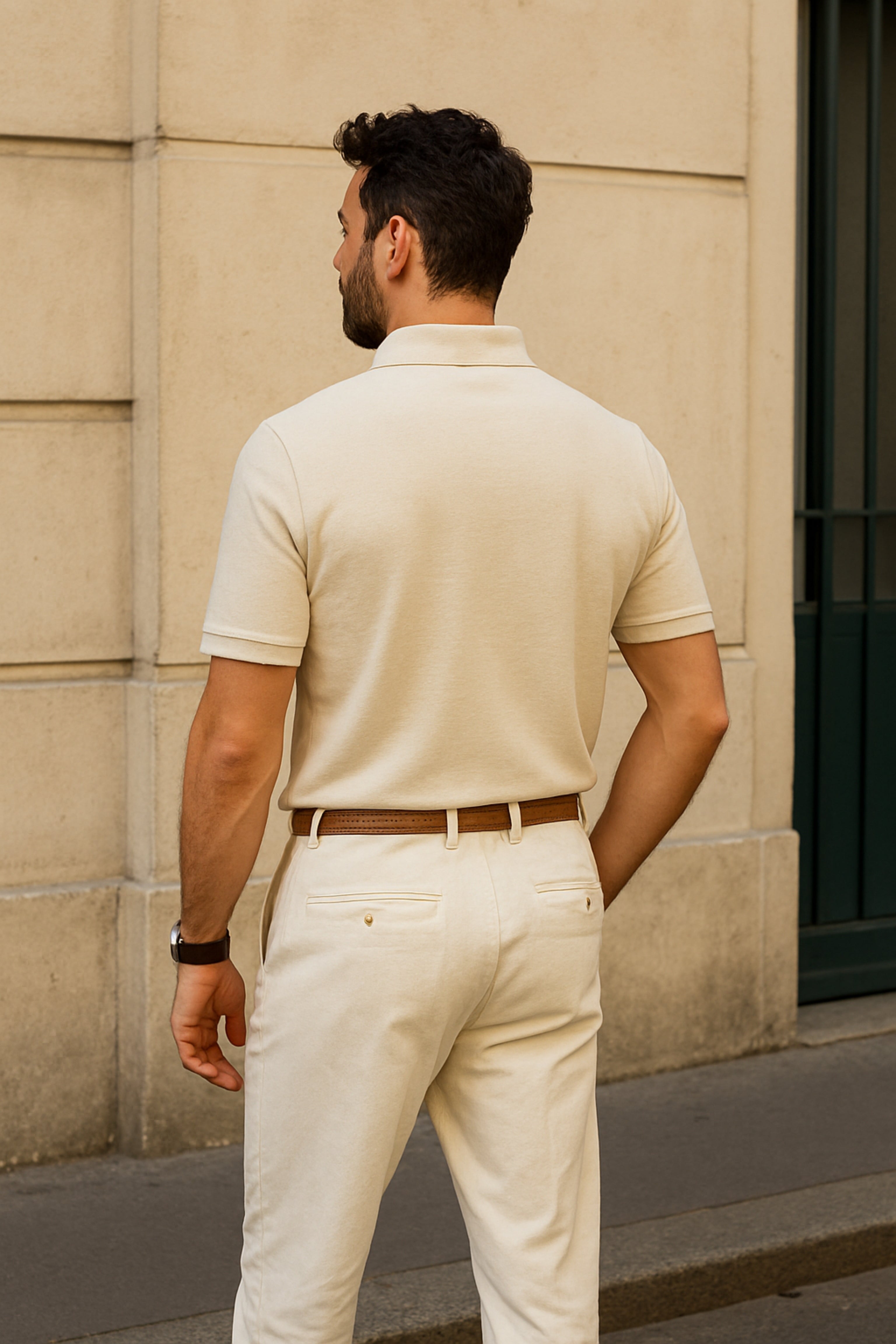 Imperial - Crème Basic Old Money Polo