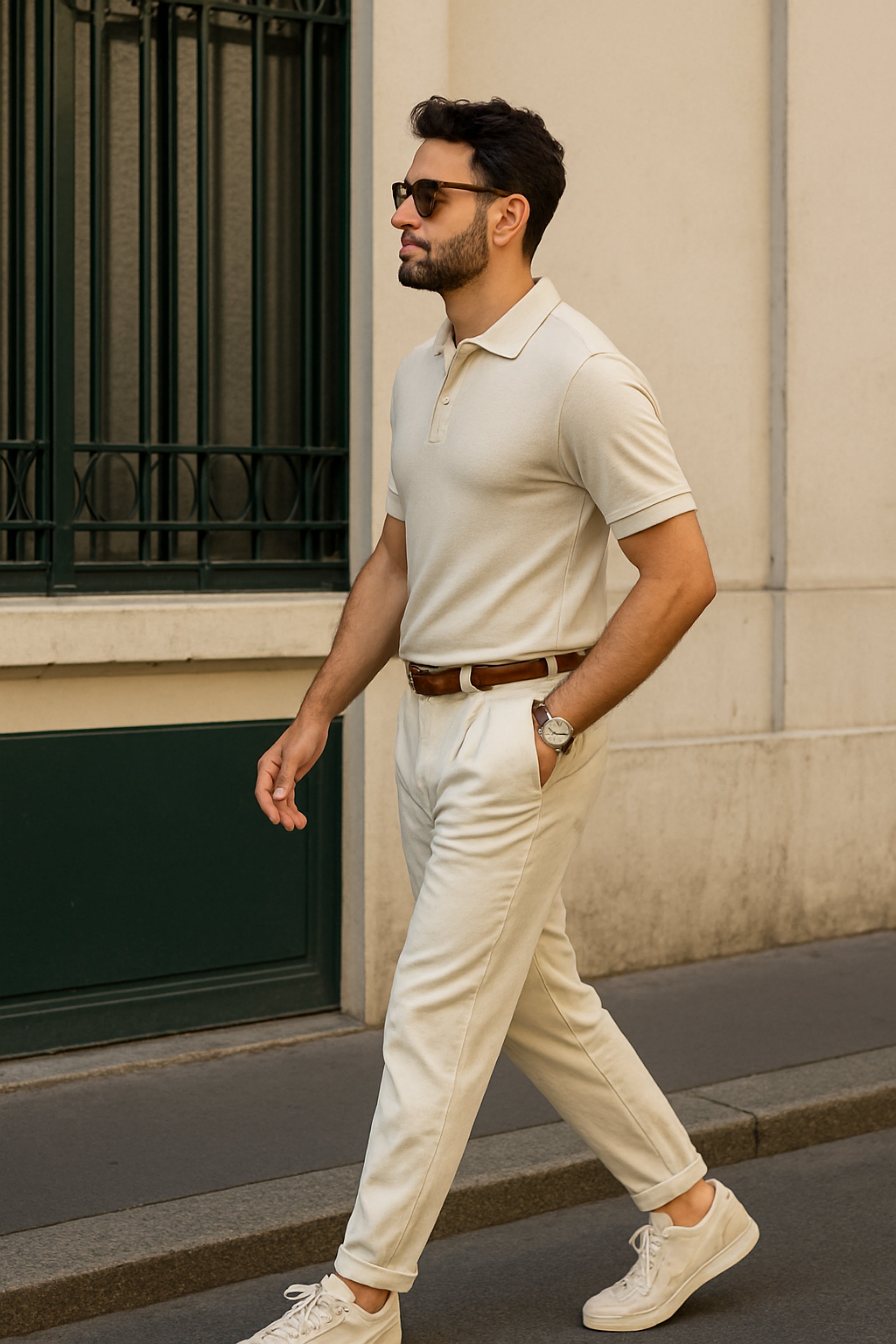 Imperial - Crème Basic Old Money Polo