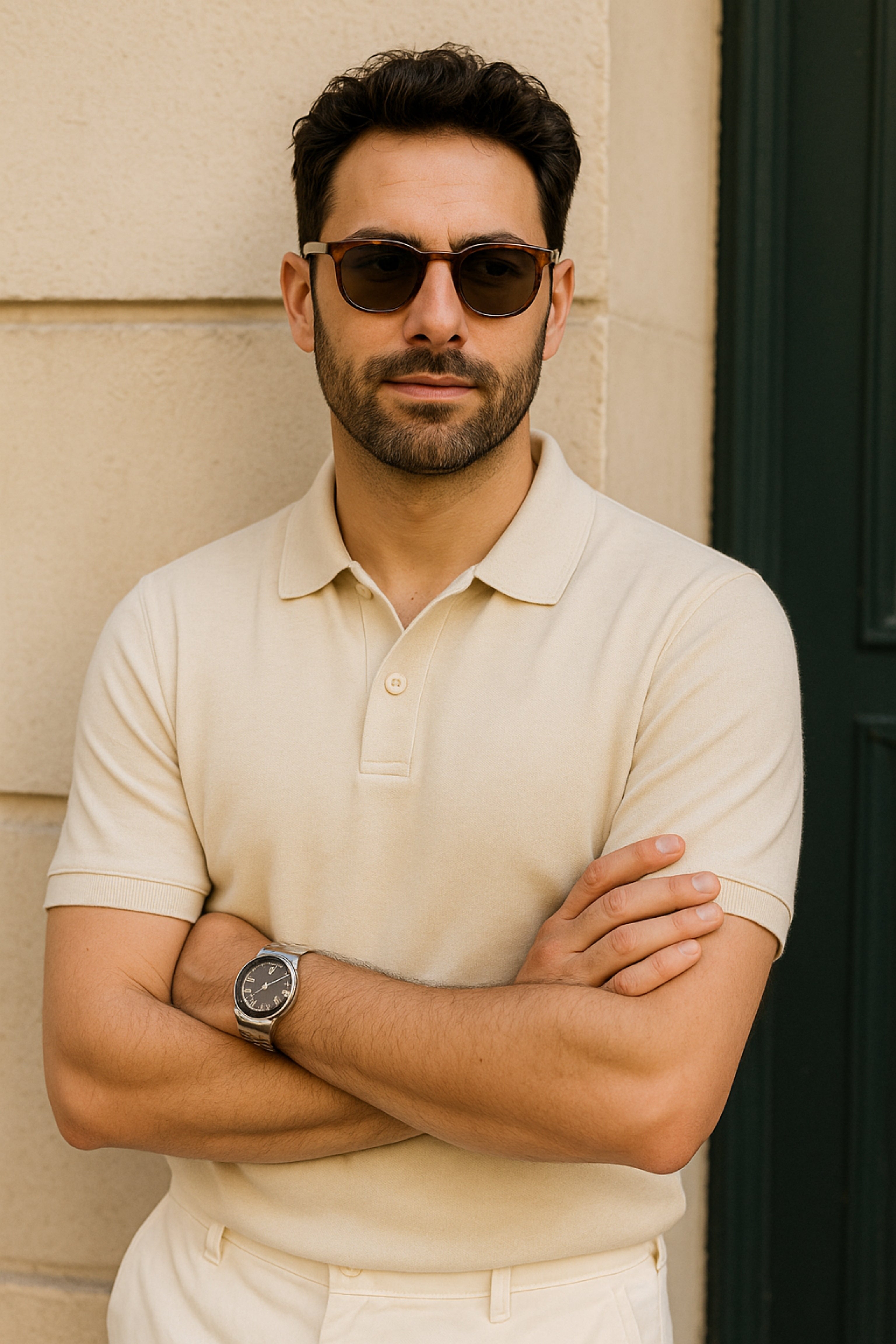 Imperial - Crème Basic Old Money Polo