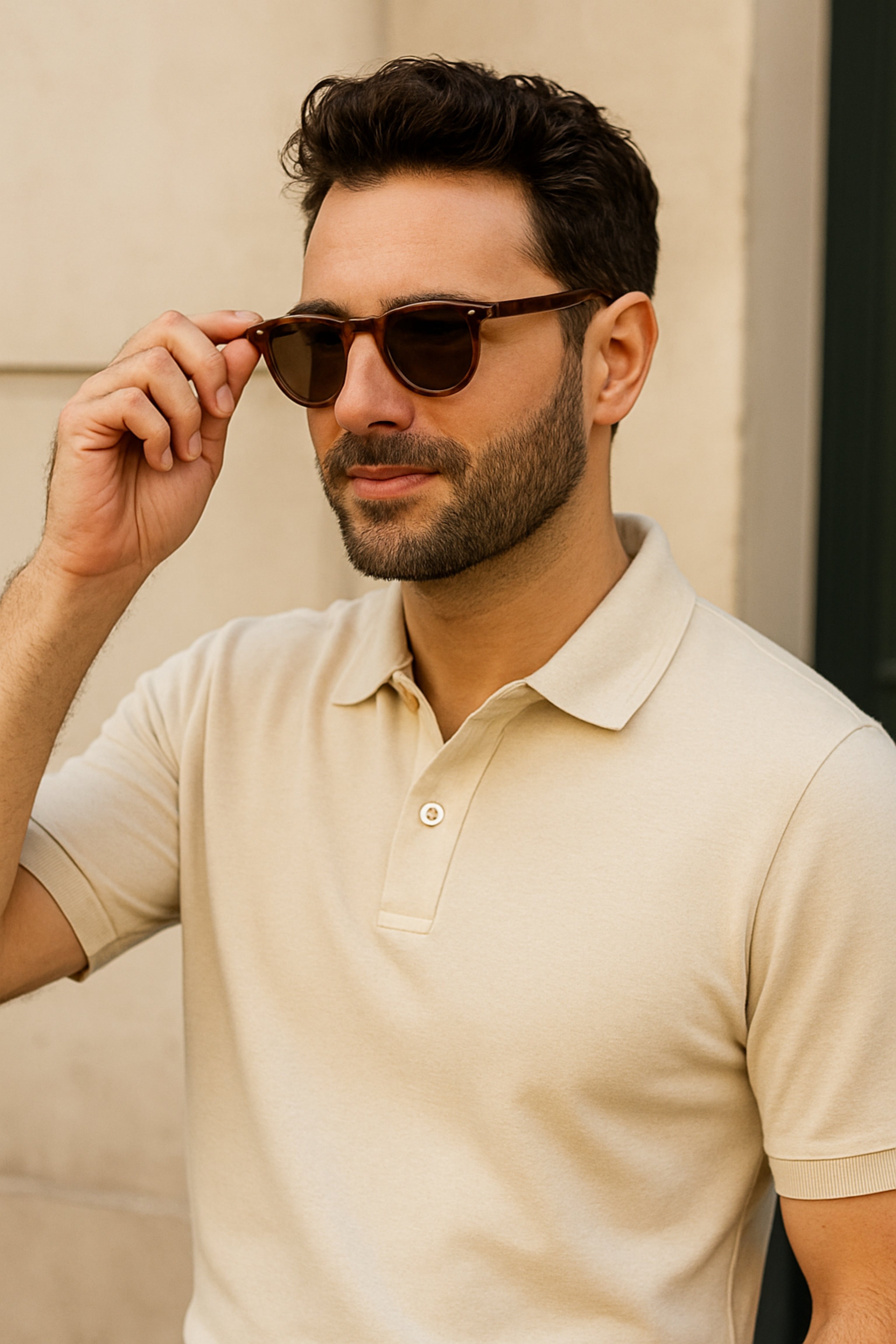 Imperial - Crème Basic Old Money Polo