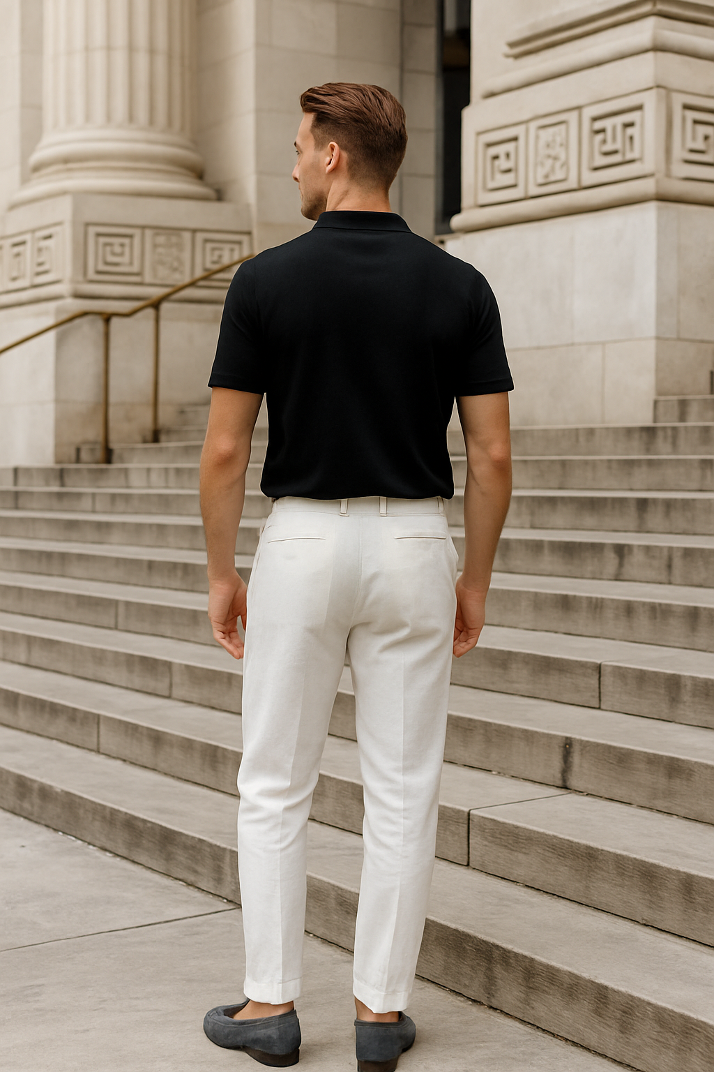 Imperial - Old Money Zwarte Basic Polo