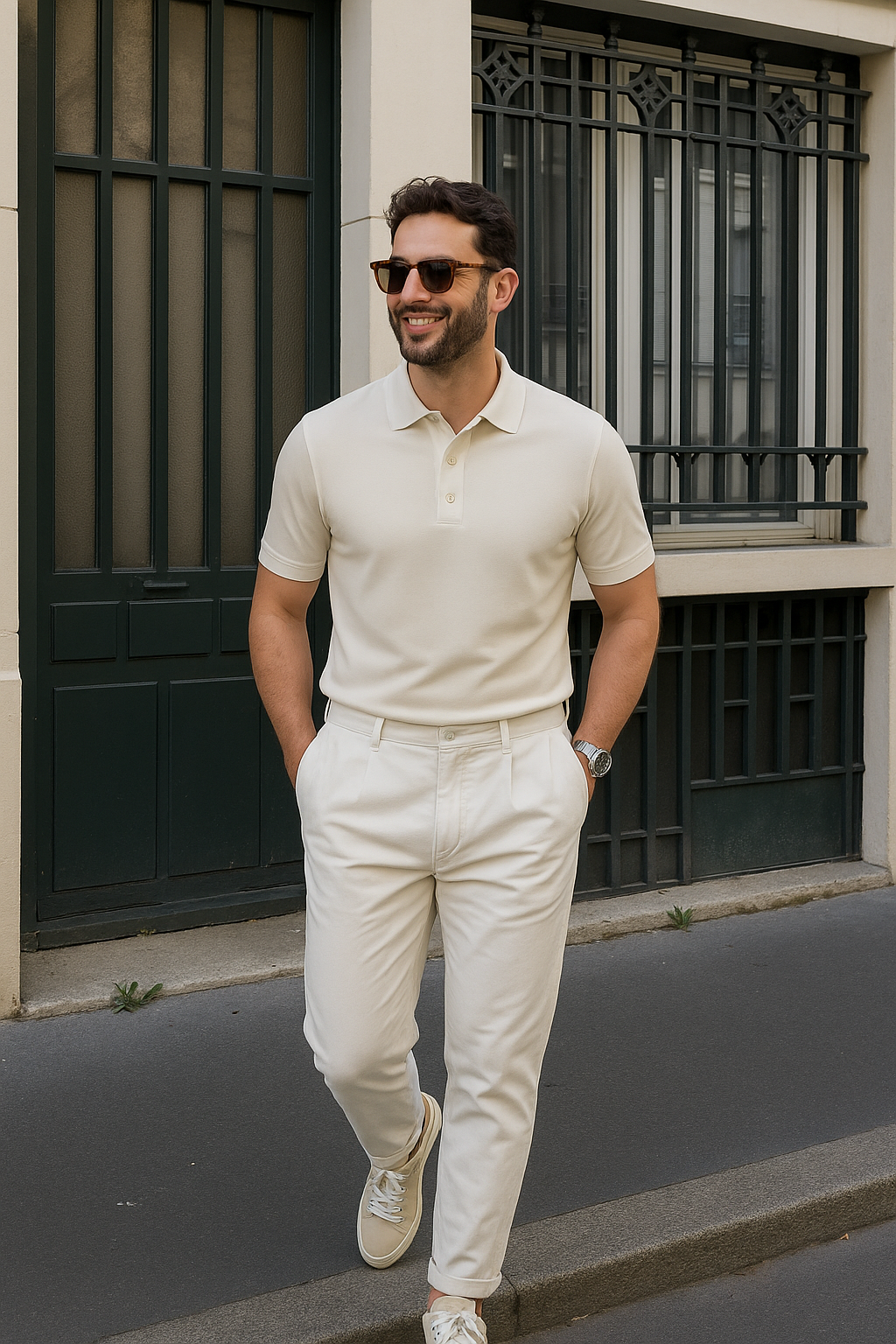 Imperial - Crème Basic Old Money Polo